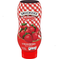 Jif 40oz Creamy Peanut Butter + Smuckers 20oz Squeeze Strawberry Fruit Spread