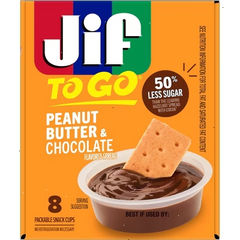 Jif To Go Peanut Butter & Chocolate  Flavored Spread - 8.8oz/8ct
