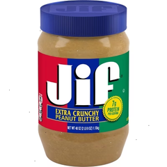 Jif Extra Crunchy Peanut Butter - 40oz